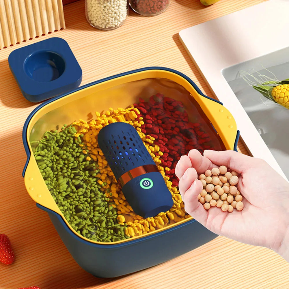 3200mAh Wireless Ultrasonic Washing USBMachine Fruit and Vegetable Cleaning Machine Fruit Vegetables Washing Cleaner for Kitchen