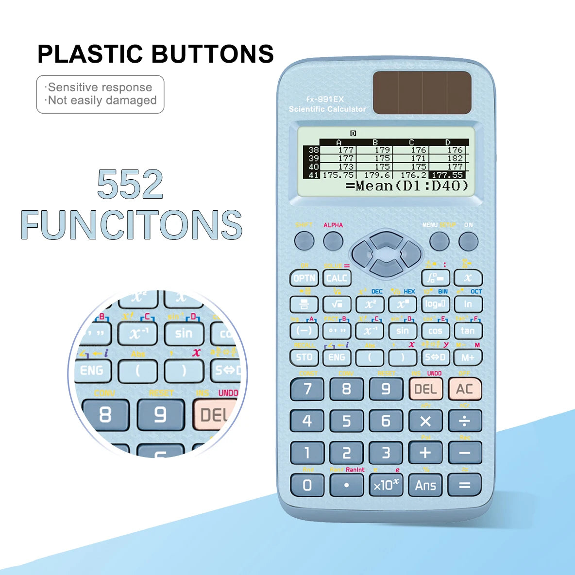 Multifunctional science function calculator-552function Specially designed for student exams, economical packaging,High-End Appe