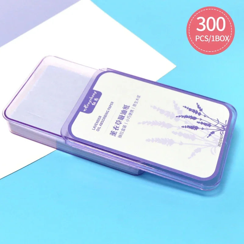 300PcsFace Oil Absorbing Paper Summer Oil Control Wipes Absorbing Sheet Oily Paper Face Cleansing Makeup Tool Face Oil Blotting
