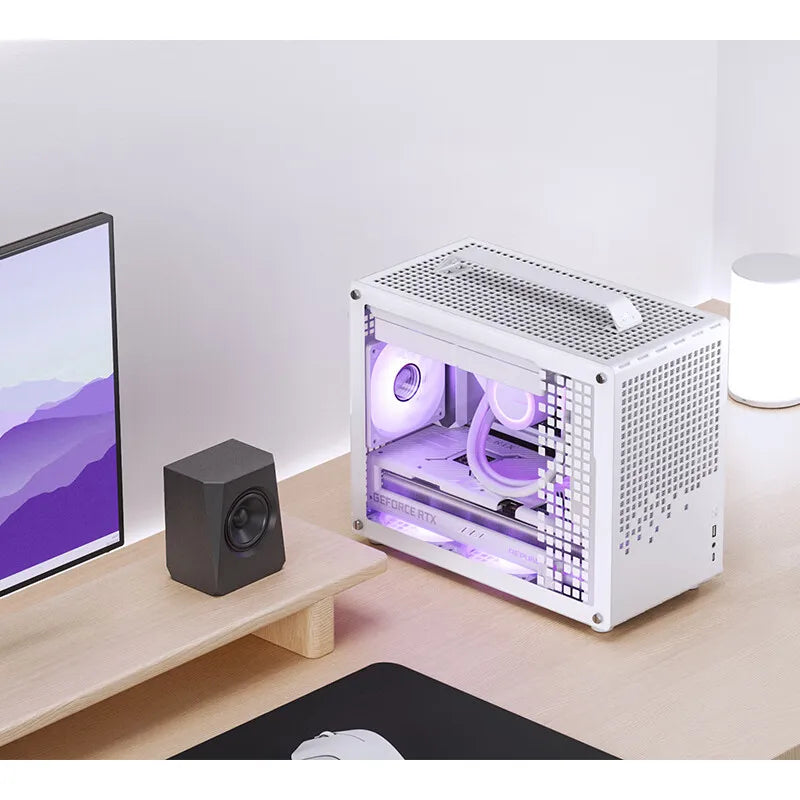 JONSBO Z20 MATX ATX PC Case Chassis 20L Detachable Handle Case 163mm Air-Cooled Graphics Card Type-C Desktop Small Space 컴퓨터 케이스