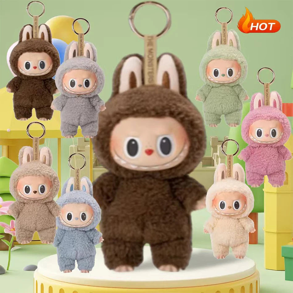 Hot Sale Anime Figure Labubu Have A Seat Series Vinyl Pendant Doll Model Toy Cute Monster Replica Keychain Toys Birthday Gifts