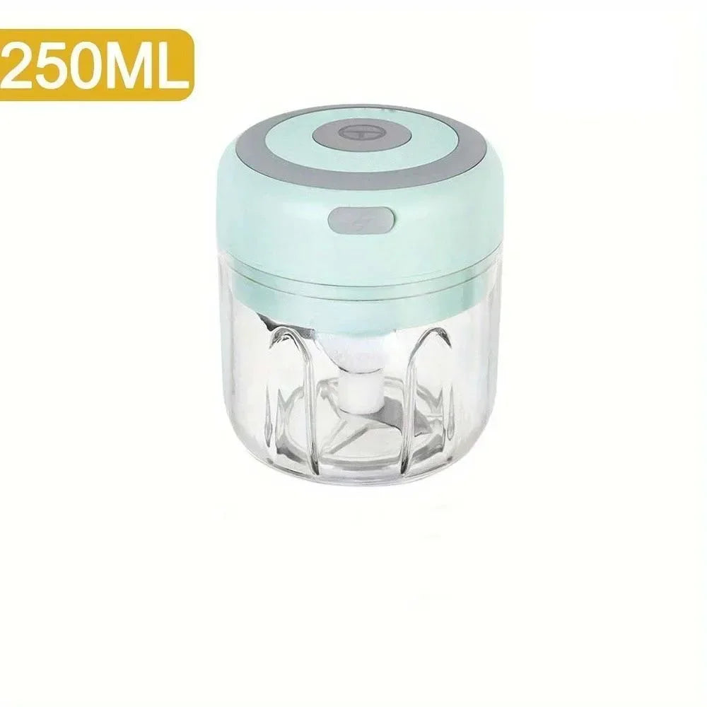 250ml Electric Garlic Chopper Meat Grinder Garlic Masher Machine Sturdy Durable Crushed Ginger Vegetable Crusher Kitchen Tool