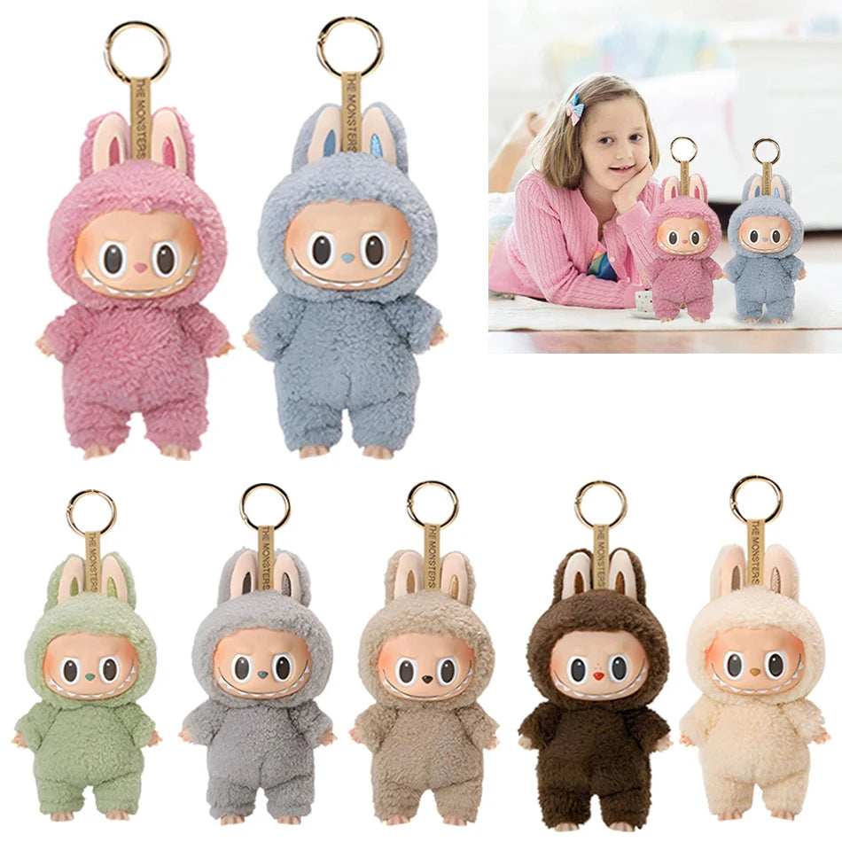 Hot Sale Anime Figure Labubu Have A Seat Series Vinyl Pendant Doll Model Toy Cute Monster Replica Keychain Toys Birthday Gifts