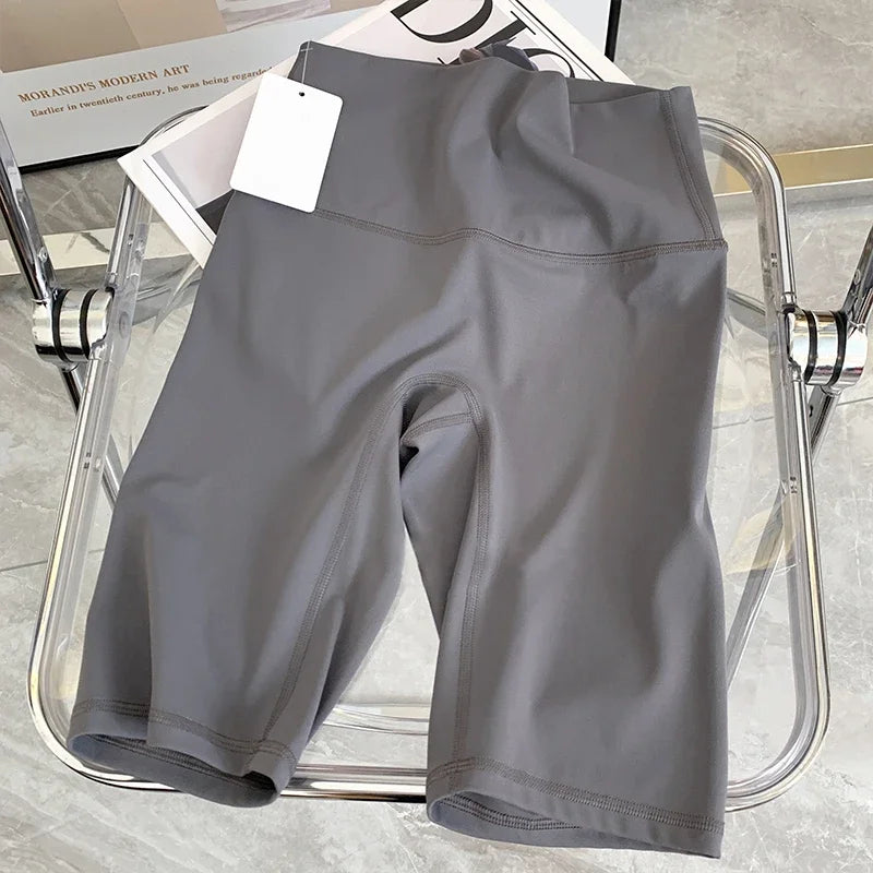 Summer Yoga Shorts Elastic Breathable Tights Leggings Quick Dried Sports Fitness Yoga Cycling Athletic Gym Shorts