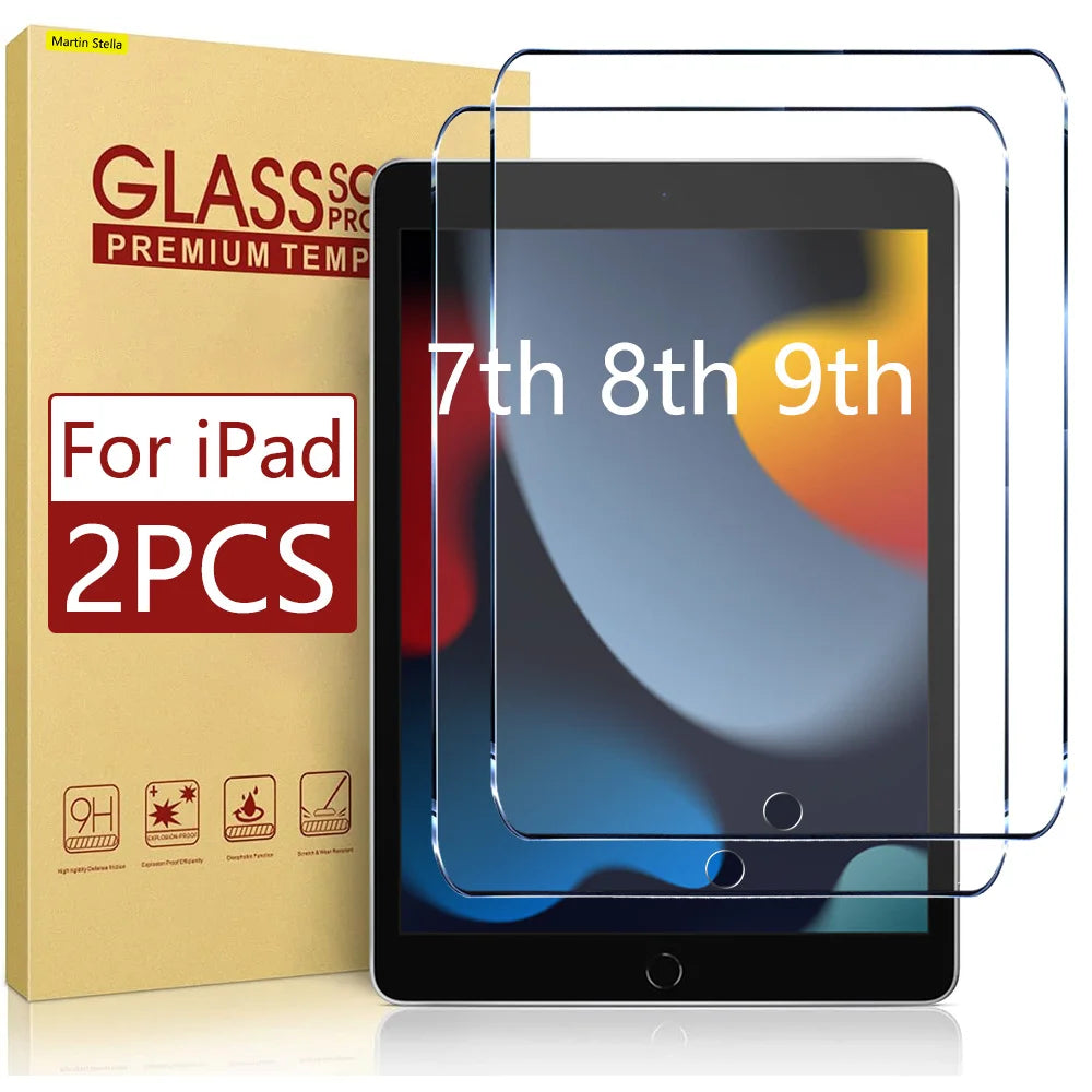 For Ipad 10.2 9th 8th 7th Generation Tempered Glass Screen Protector On Ipad 9 2021 8 2020 7 2019 Film