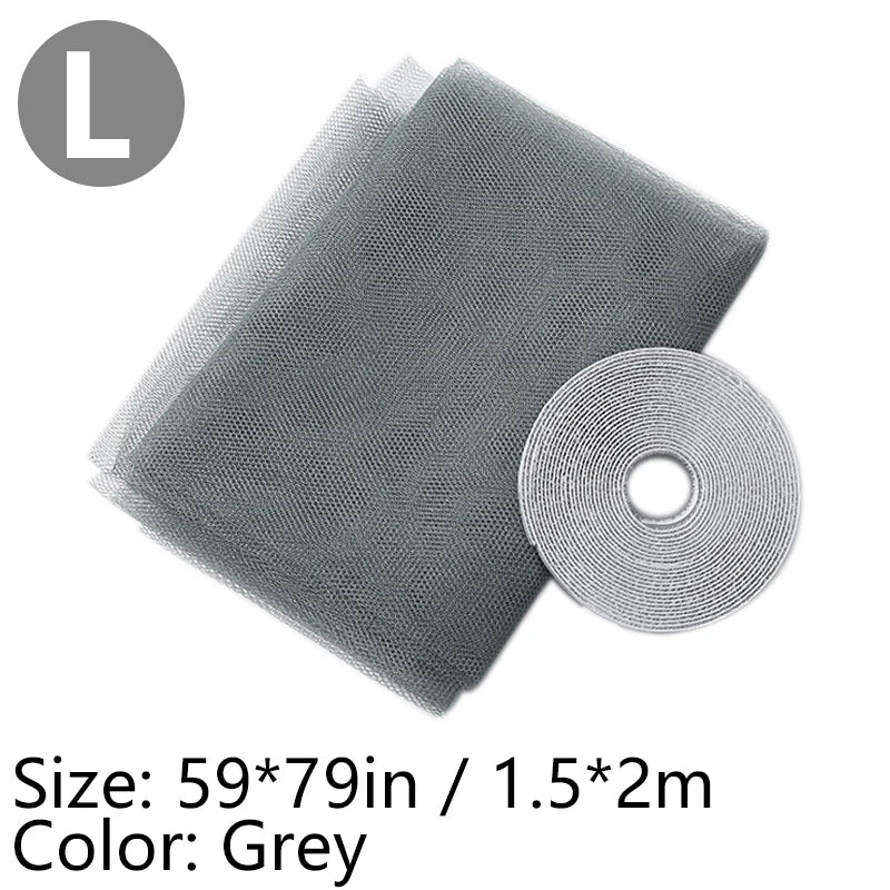 Window Mosquito Net Self-adhesive Anti Mosquito Door Mosquito Mesh DIY Free Cutting Mosquito Net Anti Fly Insect Curtain Screen