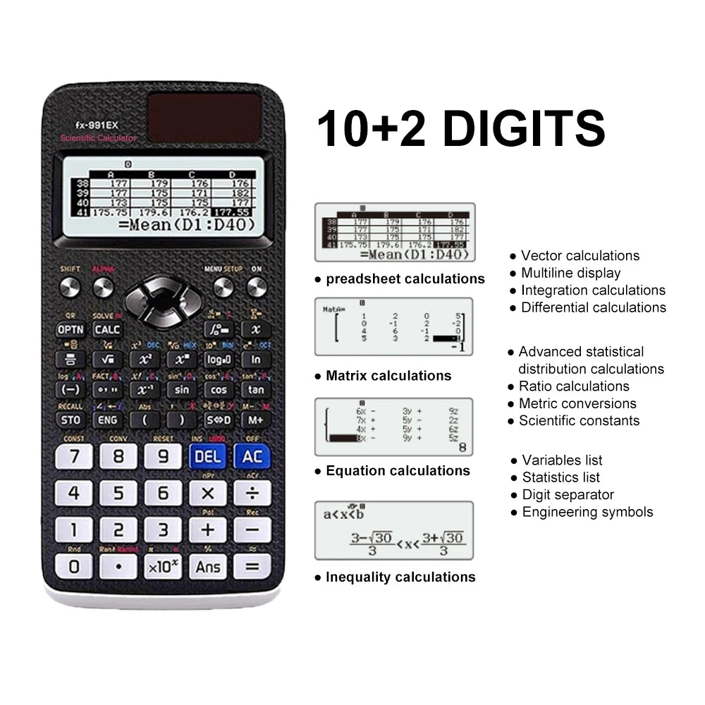 Multifunctional science function calculator-552function Specially designed for student exams, economical packaging,High-End Appe