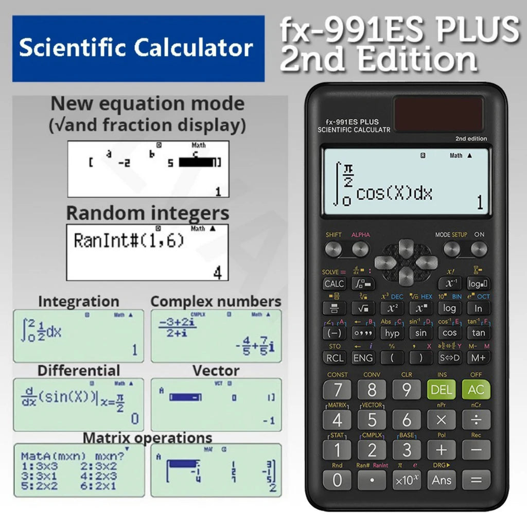 Multifunctional science function calculator-552function Specially designed for student exams, economical packaging,High-End Appe