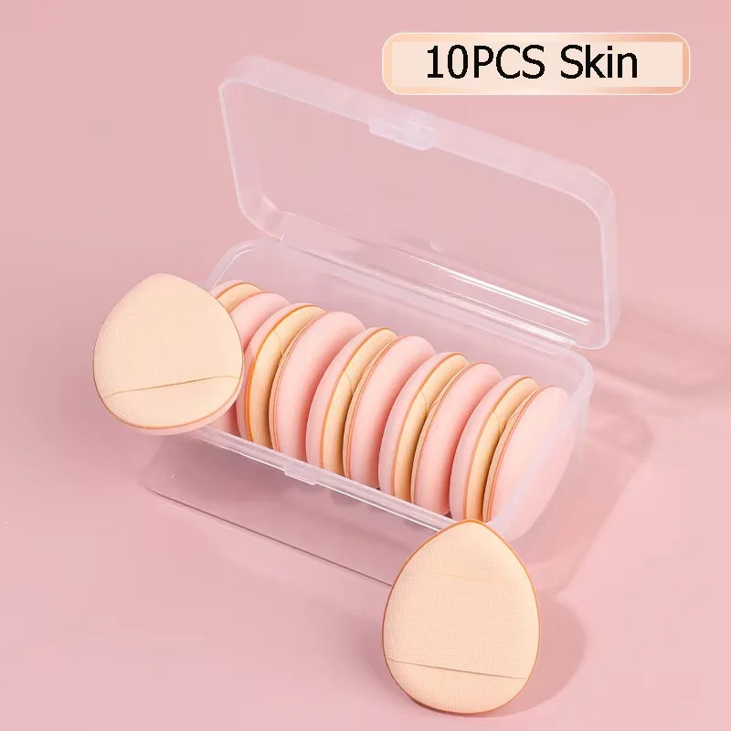 10/20Pcs Mini Finger Puff Foundation Small Air Cushion Powder Sponge Face Concealer BB Cream Cosmetic Applicator Makeup Tools