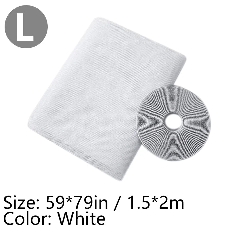 Window Mosquito Net Self-adhesive Anti Mosquito Door Mosquito Mesh DIY Free Cutting Mosquito Net Anti Fly Insect Curtain Screen