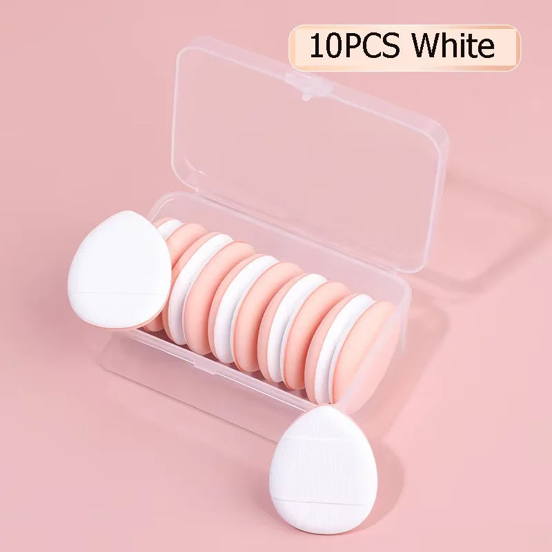 10/20Pcs Mini Finger Puff Foundation Small Air Cushion Powder Sponge Face Concealer BB Cream Cosmetic Applicator Makeup Tools