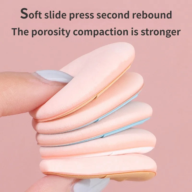 10/20Pcs Mini Finger Puff Foundation Small Air Cushion Powder Sponge Face Concealer BB Cream Cosmetic Applicator Makeup Tools
