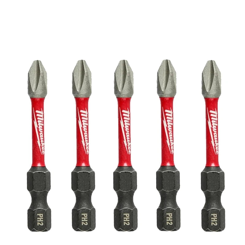 Milwaukee PH2 Impact Drill Bits 25mm/50mm/89mm/152mm Cross Screwdriver Head HSS Carpentry Sell Separately Power Tool Accessories