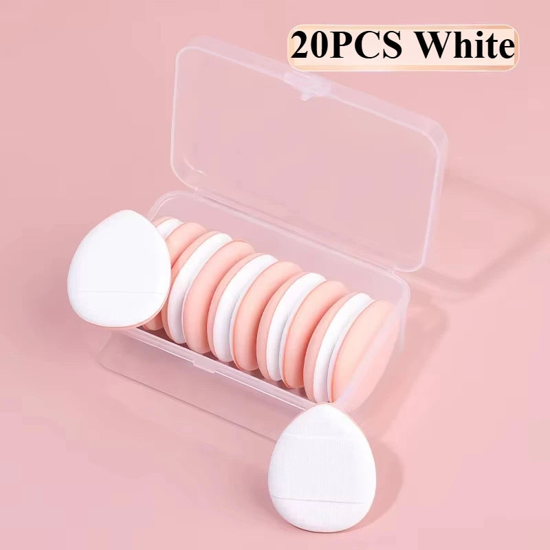 10/20Pcs Mini Finger Puff Foundation Small Air Cushion Powder Sponge Face Concealer BB Cream Cosmetic Applicator Makeup Tools