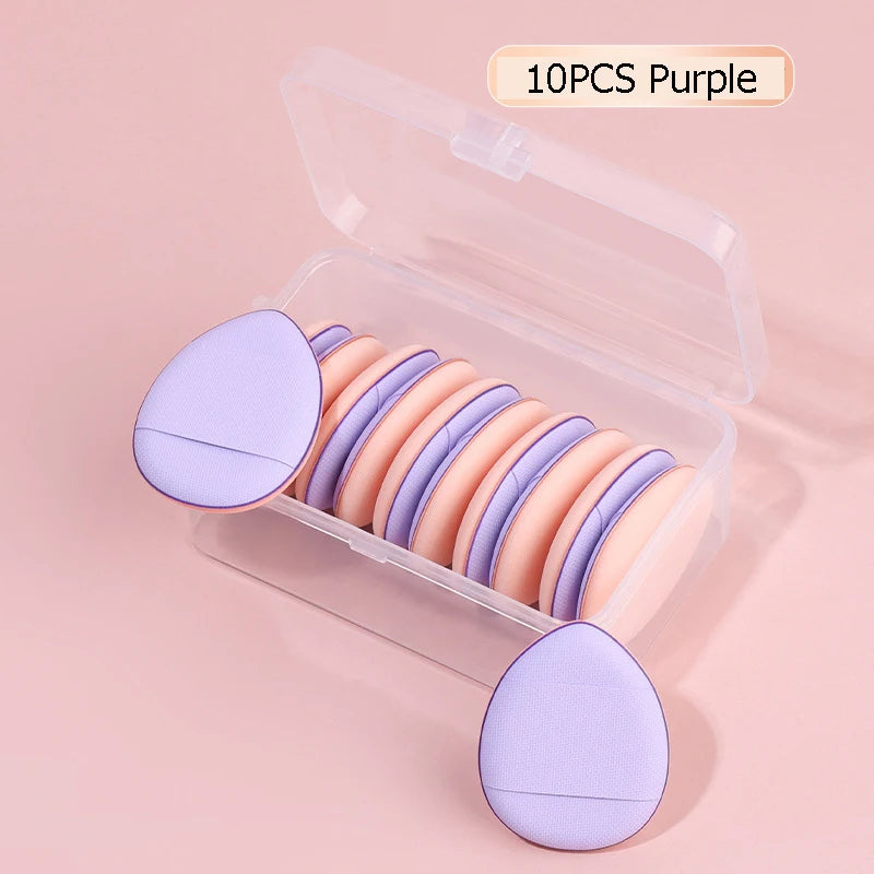 10/20Pcs Mini Finger Puff Foundation Small Air Cushion Powder Sponge Face Concealer BB Cream Cosmetic Applicator Makeup Tools