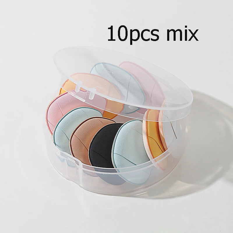 10/20Pcs Mini Finger Puff Foundation Small Air Cushion Powder Sponge Face Concealer BB Cream Cosmetic Applicator Makeup Tools