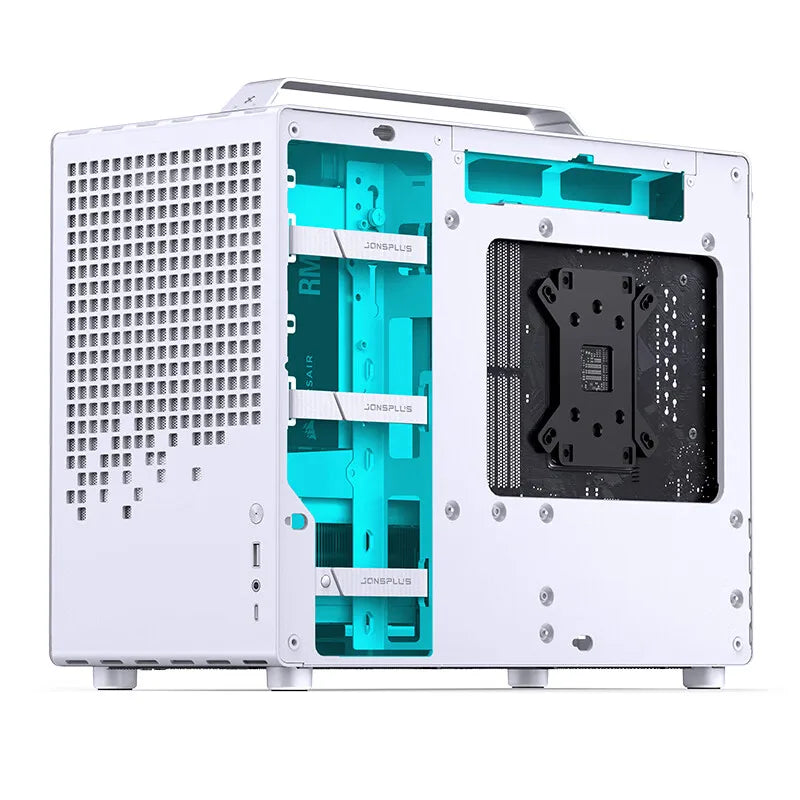 JONSBO Z20 MATX ATX PC Case Chassis 20L Detachable Handle Case 163mm Air-Cooled Graphics Card Type-C Desktop Small Space 컴퓨터 케이스