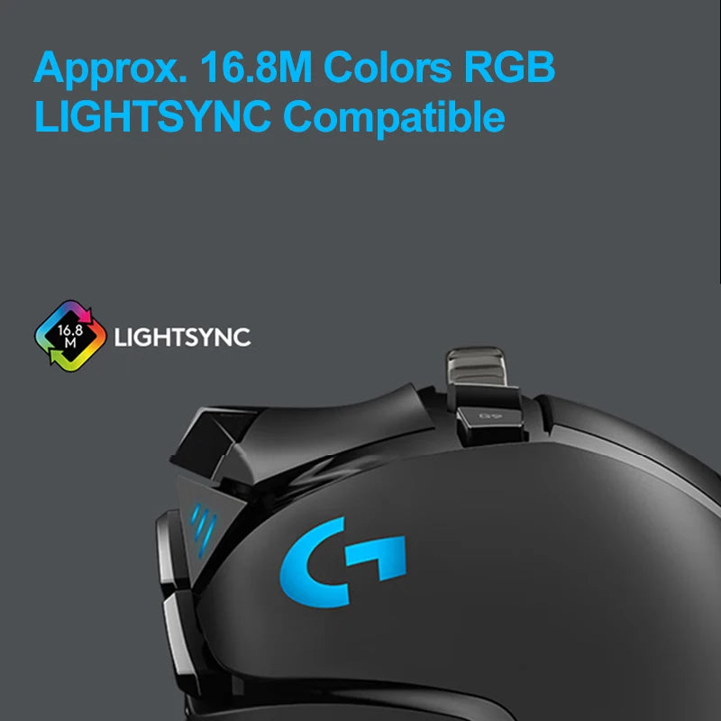 Logitech G502 HERO Cable Game Mouse High Performance RGB Light E-sports PUBG FPS Ergonomic Mice Adjustable Weight