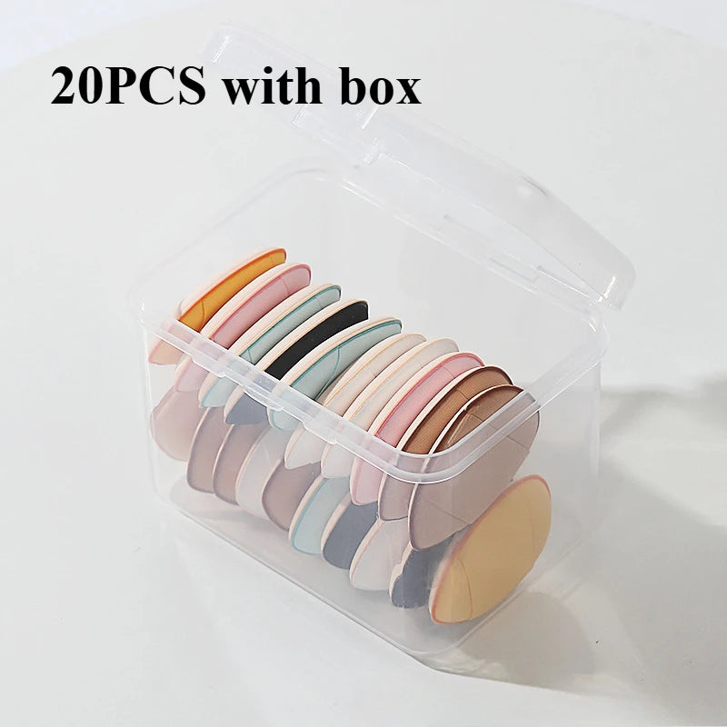 10/20Pcs Mini Finger Puff Foundation Small Air Cushion Powder Sponge Face Concealer BB Cream Cosmetic Applicator Makeup Tools