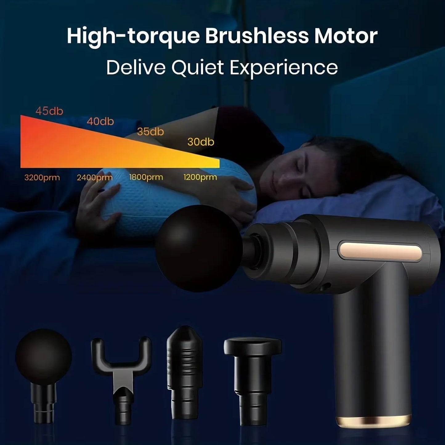 Mini Muscle Massage Gun Protable Body Massager Deep Handheld Percussion Massager For Body Back And Neck Leg