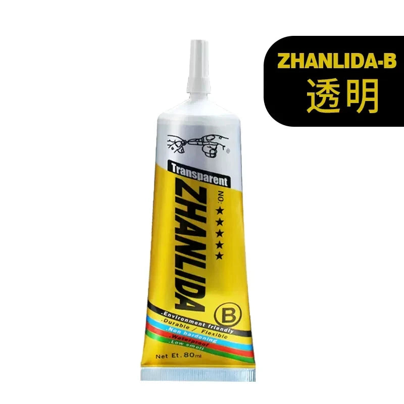 Zhanlida 15ml 50ml 80ml Black/transparent Speaker Repair Glue Foam Side Dust Cap Rubber Edge Cone Basin Strong Adhesive