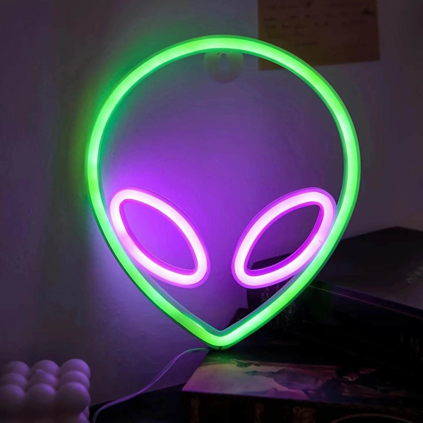 1pc, cool neon light battery/USB power supply, game room bedroom party, wedding girl boy room decoration light, birthday gift
