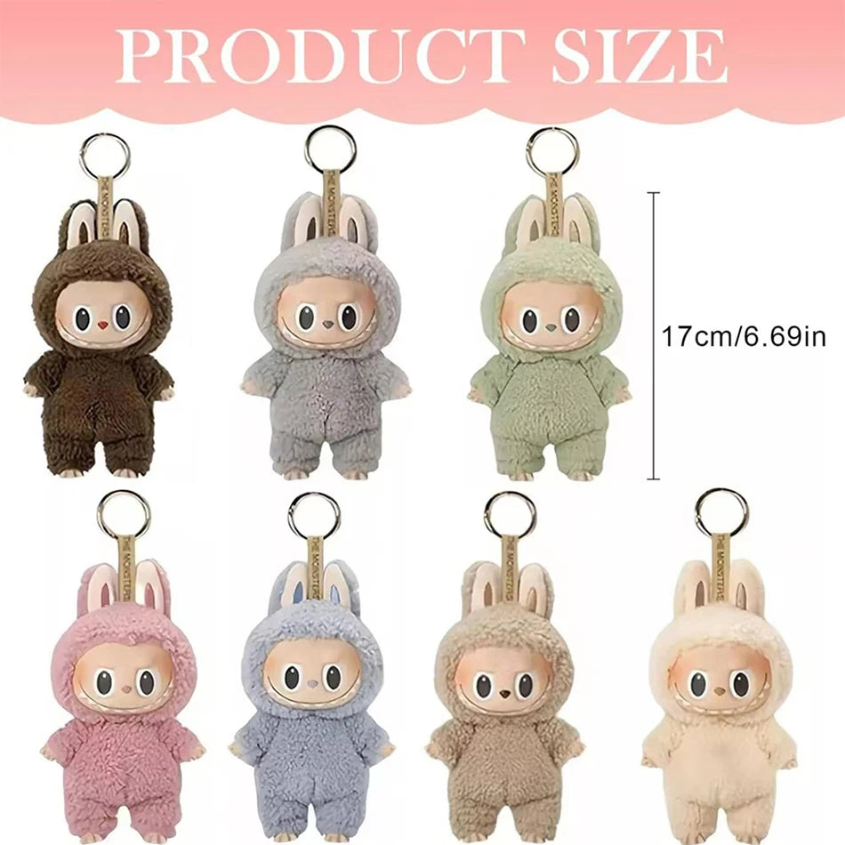 Hot Sale Anime Figure Labubu Have A Seat Series Vinyl Pendant Doll Model Toy Cute Monster Replica Keychain Toys Birthday Gifts