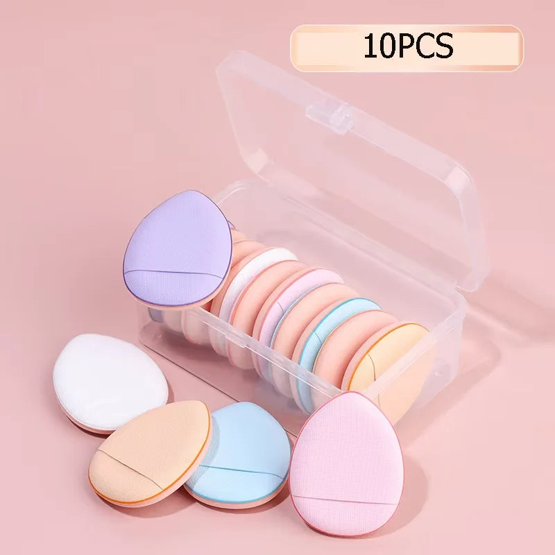 10/20Pcs Mini Finger Puff Foundation Small Air Cushion Powder Sponge Face Concealer BB Cream Cosmetic Applicator Makeup Tools
