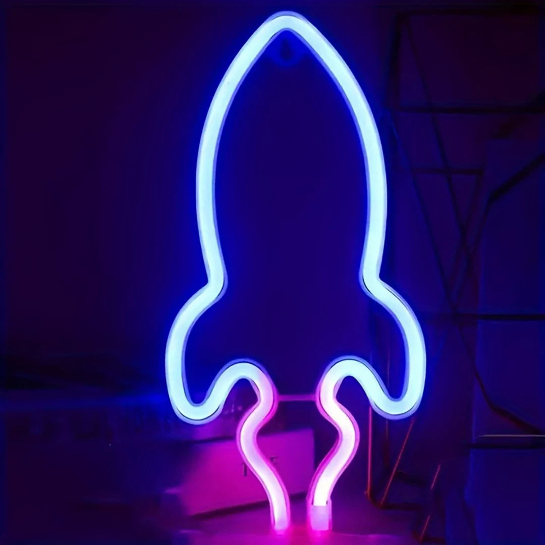 1pc, cool neon light battery/USB power supply, game room bedroom party, wedding girl boy room decoration light, birthday gift