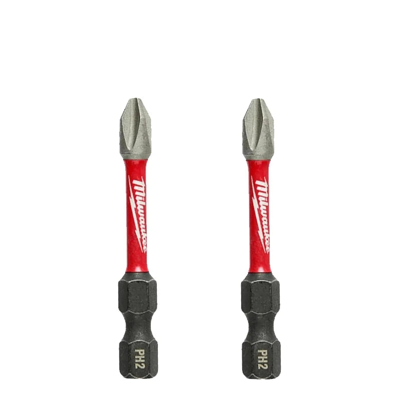 Milwaukee PH2 Impact Drill Bits 25mm/50mm/89mm/152mm Cross Screwdriver Head HSS Carpentry Sell Separately Power Tool Accessories