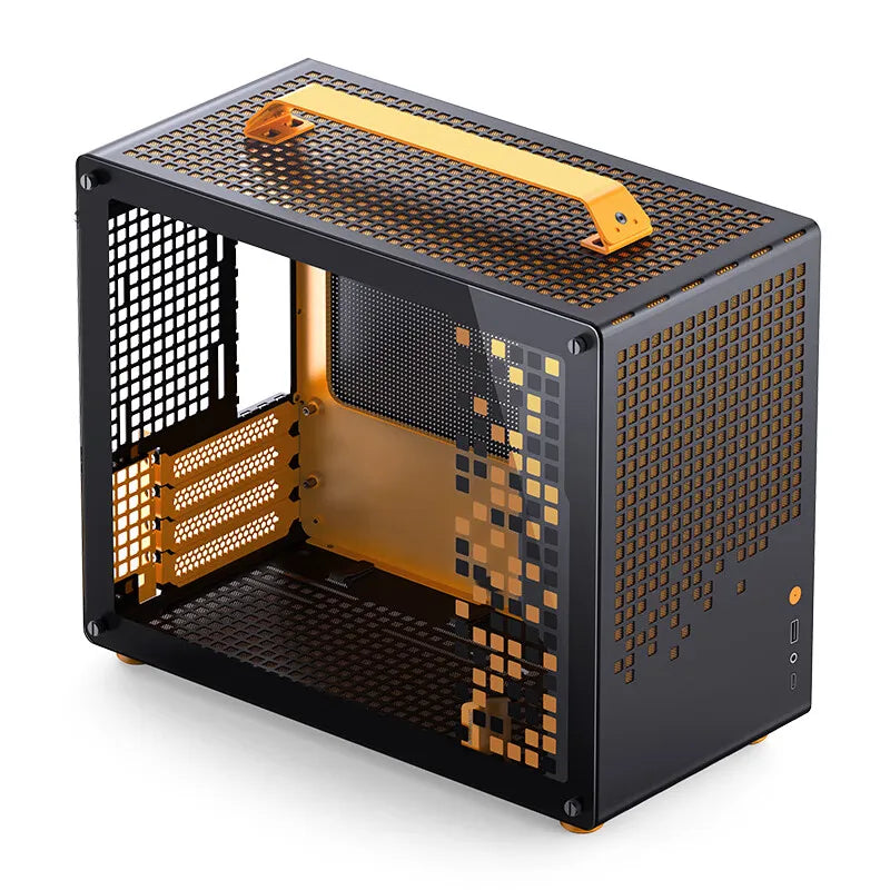 JONSBO Z20 MATX ATX PC Case Chassis 20L Detachable Handle Case 163mm Air-Cooled Graphics Card Type-C Desktop Small Space 컴퓨터 케이스