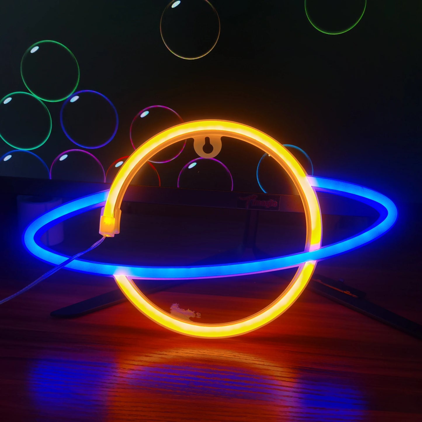 1pc, cool neon light battery/USB power supply, game room bedroom party, wedding girl boy room decoration light, birthday gift