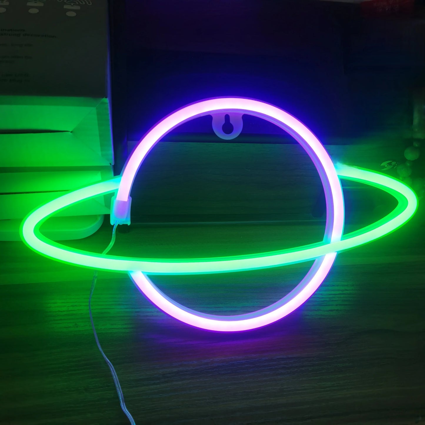 1pc, cool neon light battery/USB power supply, game room bedroom party, wedding girl boy room decoration light, birthday gift