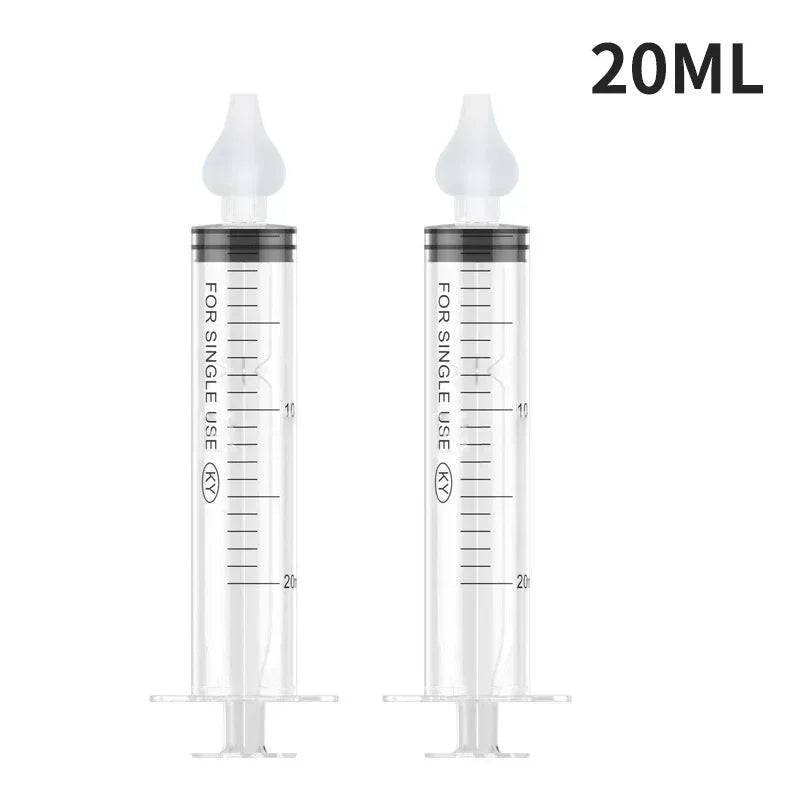 10ML/20ML Baby Nasal Aspirator Syringe Baby Nose Cleaner Rhinitis Nasal Washer Irrigator Needle Baby Nose Washing for Children