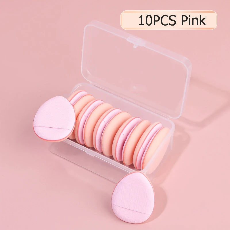 10/20Pcs Mini Finger Puff Foundation Small Air Cushion Powder Sponge Face Concealer BB Cream Cosmetic Applicator Makeup Tools