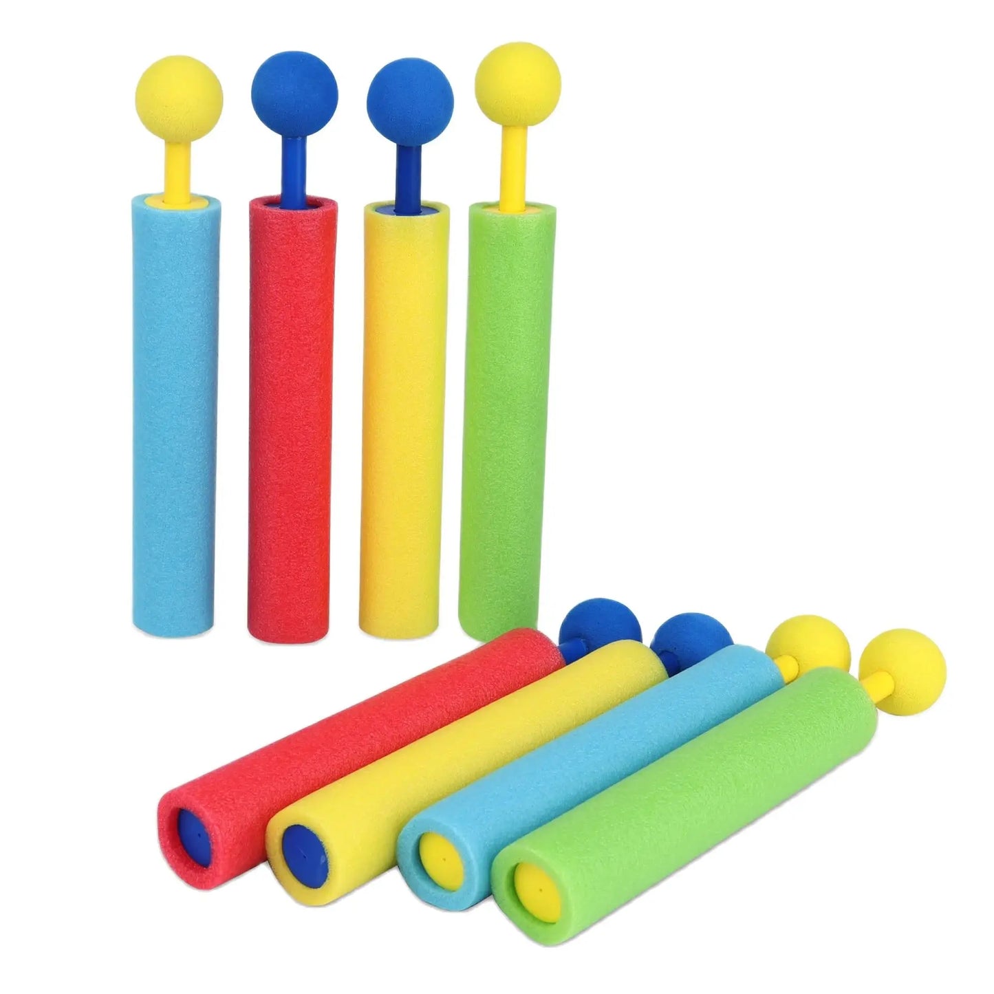 4pcs Water Blaster Water Guns for Kids Shooter Portable 4 Colors 30ft Range Children Foam Water Gun Summer Swimming Pool Toys