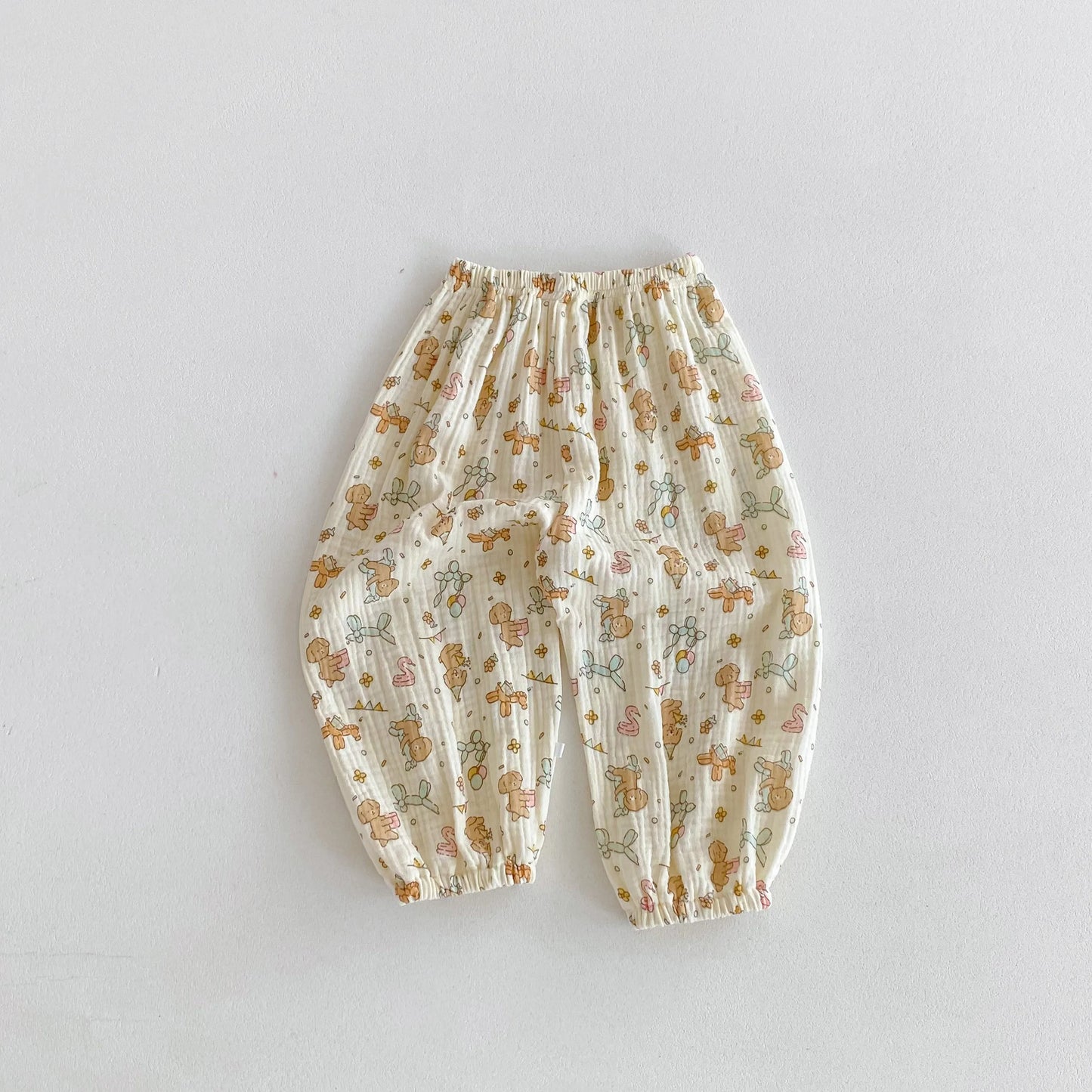 Anti Mosquito Pants For Children Clothing Summer New Style Kids Girl's Floral Trousers Loose Casual Baby Harem Pants 9m-6y 2024