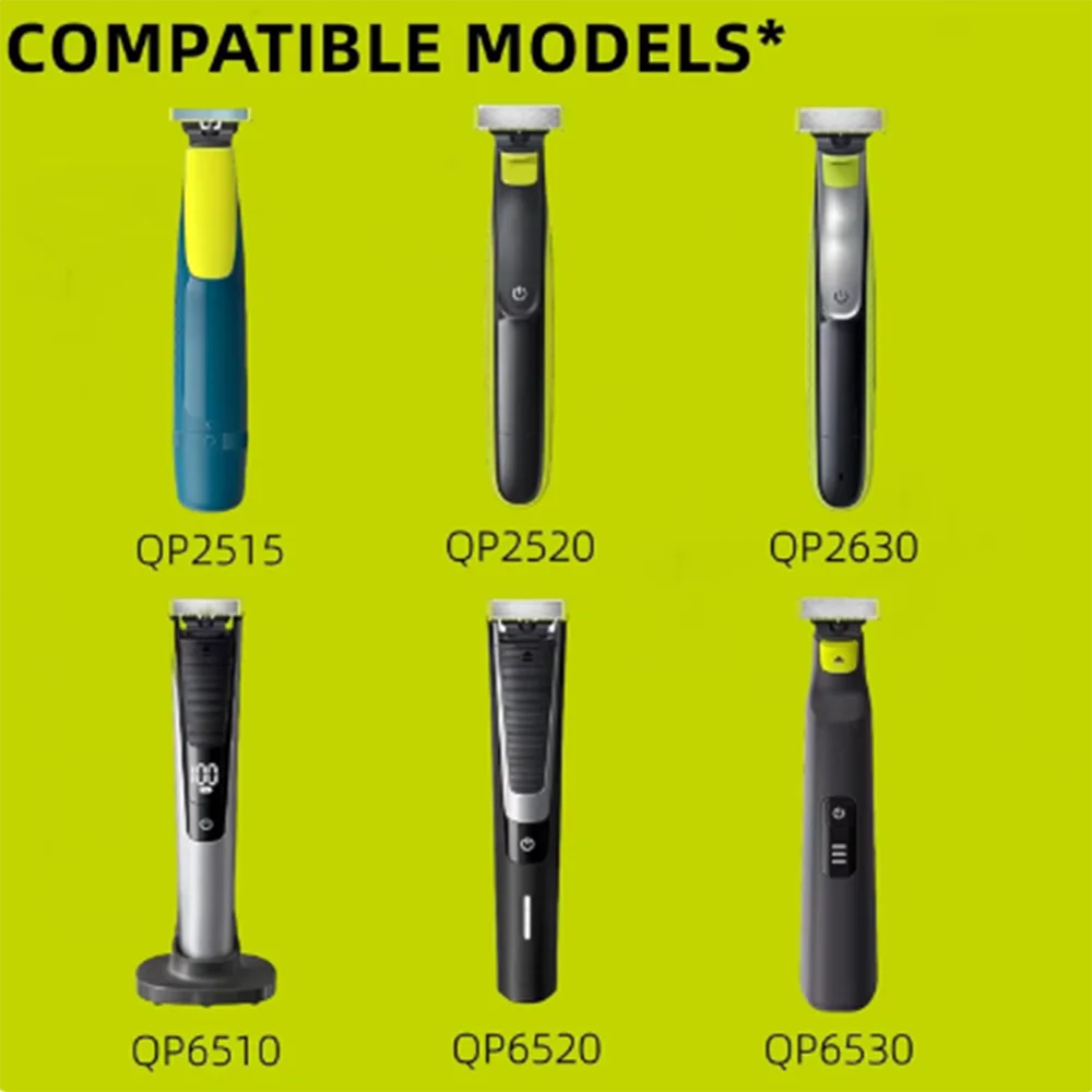 Brangdy Shaver 360 Replacement Blade for Philips One Blade Pro QP2520  QP2630 QP6510 QP6531 Face Hybrid Electric Beard Trimmer